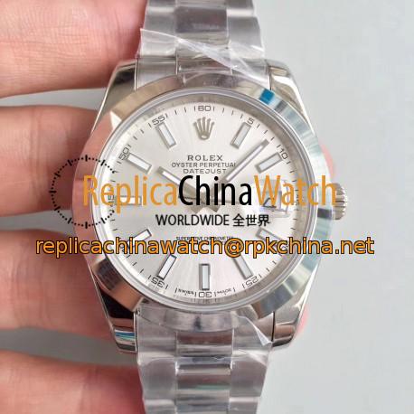 Replica Rolex Datejust II 126300 41MM N Stainless Steel Rhodium Dial Swiss 3235