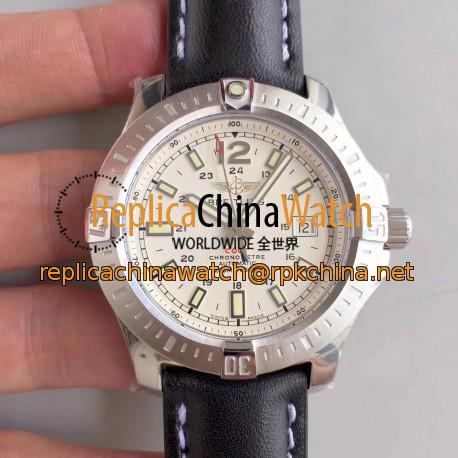 Replica Breitling Colt Automatic 44MM A1738811-G791-435X-A20BA.1 GF Stainless Steel White Dial Swiss 2824-2