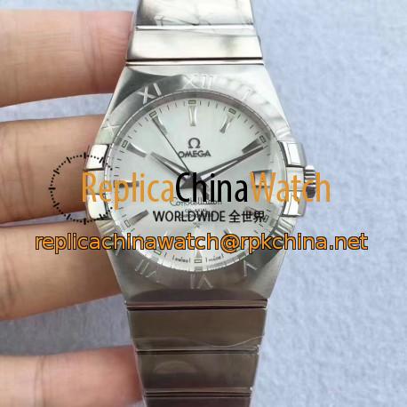 Replica Omega Constellation 123.10.38.21.02.004 38MM SSS Stainless Steel Silver Dial Swiss 8500