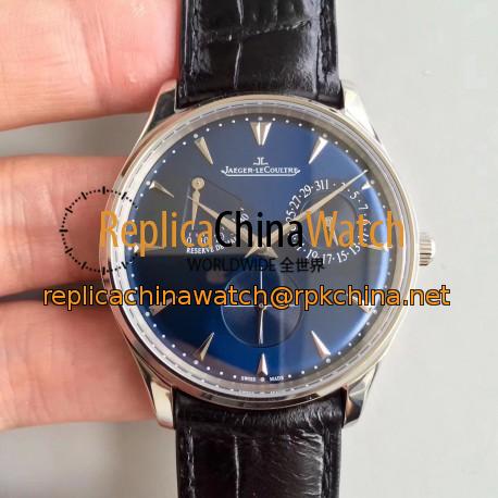 Replica Jaeger-LeCoultre Master Ultra Thin Reserve de Marche 1378480 N Stainless Steel Blue Dial Swiss Caliber 938