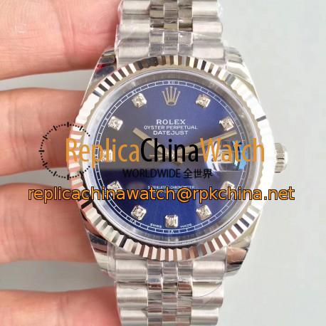Replica Rolex Datejust II 126334 41MM 2018 EW Stainless Steel Blue Dial Swiss 3235