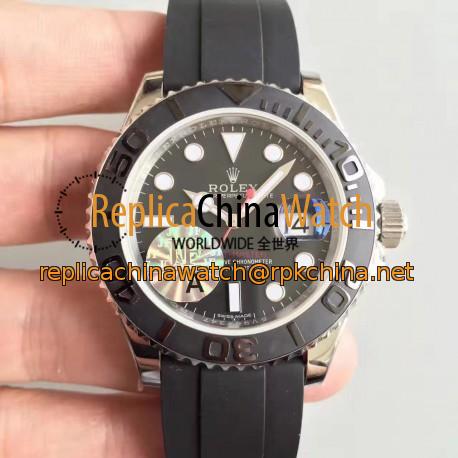 Replica Rolex Yacht-Master 40 116655 2018 JF Stainless Steel Black Dial Swiss 3135