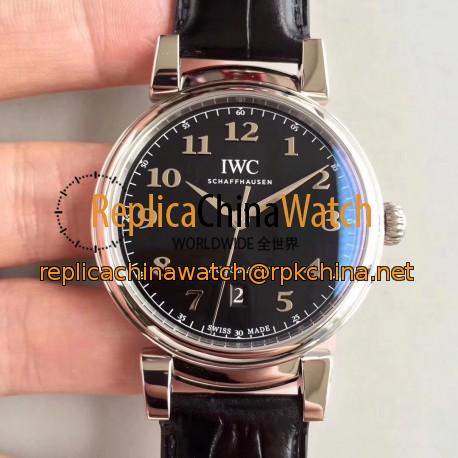 Replica IWC Da Vinci Automatic IW356601 TW Stainless Steel Black Dial Swiss 2892