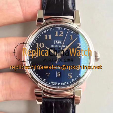 Replica IWC Da Vinci Automatic IW356601 TW Stainless Steel Blue Dial Swiss 2892