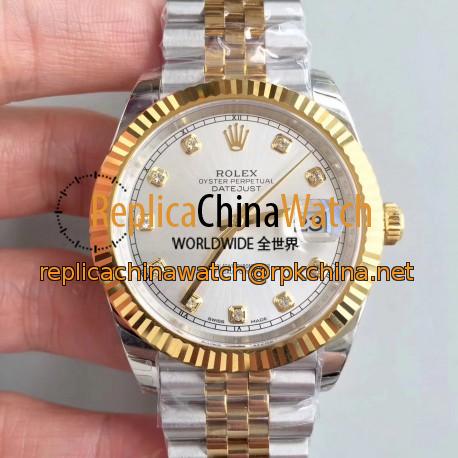 Replica Rolex Datejust II 116333 41MM EW Stainless Steel & Yellow Gold Rhodium Dial Swiss 3136