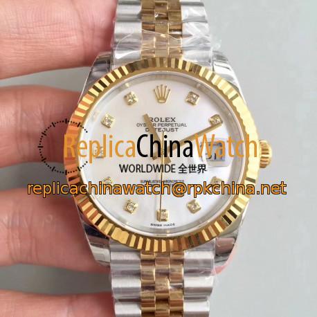 Replica Rolex Datejust II 116333 41MM EW Stainless Steel & Yellow Gold Mother Of Pearl Dial Swiss 3235