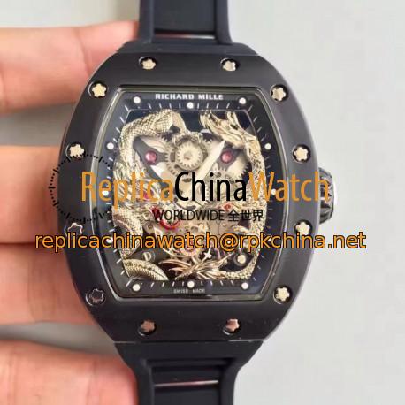 Replica Richard Mille RM57-01 Jackie Chan PVD Silver Dial Dial M9015