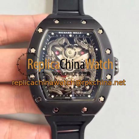 Replica Richard Mille RM57-01 Jackie Chan PVD Black Dial Dial M9015