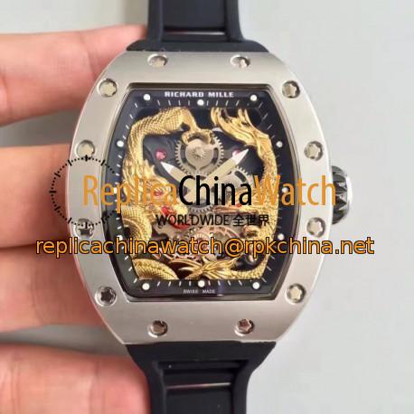Replica Richard Mille RM57-01 Jackie Chan Stainless Steel Yellow Gold Dial M9015