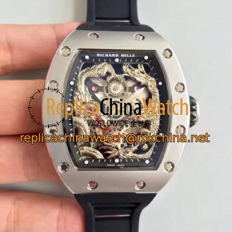 Replica Richard Mille RM57-01 Jackie Chan Stainless Steel Silver Dial M9015