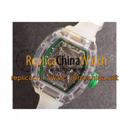 Replica Richard Mille RM056-02 Shappire Green & Skeleton Dial M9015