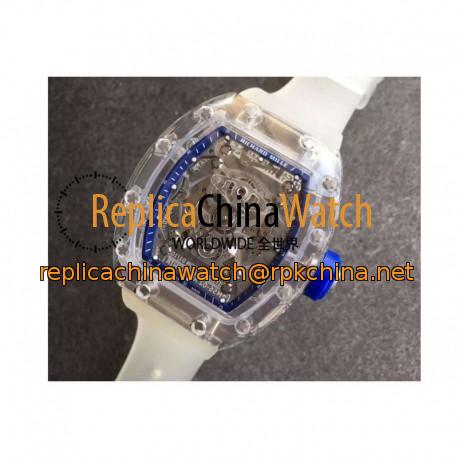 Replica Richard Mille RM056-02 Shappire Blue & Skeleton Dial M9015