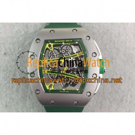 Replica Richard Mille RM61 Titanium Green Skeleton Dial M9015