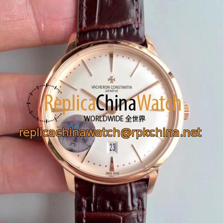 Replica Vacheron Constantin Patrimony 85180/000R-9248 MK Rose Gold White Dial Swiss 2450 Q6