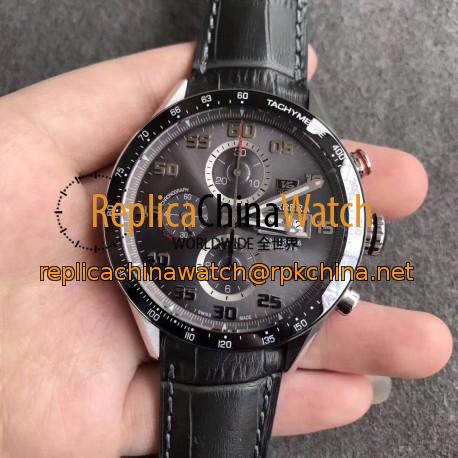 Replica Tag Heuer Carrera Calibre 1887 Day-Date 43MM HBB V6 Stainless Steel Anthracite Dial Swiss Calibre 1887
