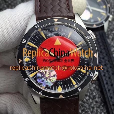 Replica Jaeger-LeCoultre Memovox Tribute to Deep Sea Special Version 2013 Q2028470 AJ Stainless Steel Red Dial M9015