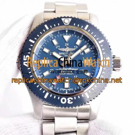 Replica Breitling Superocean 44 Special Mariner Blue Y1739316/C959/162A GF Stainless Steel Blue Dial Swiss 2824-2