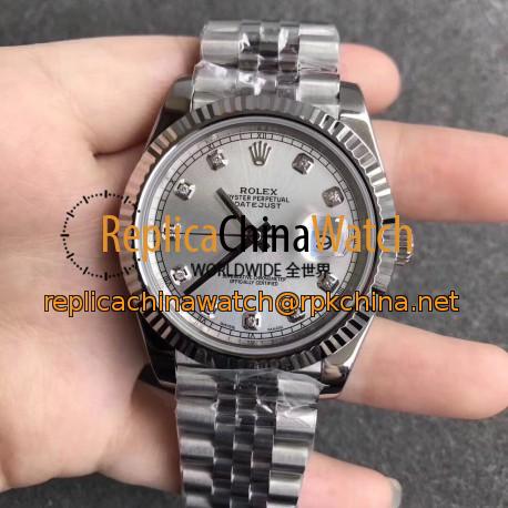 Replica Rolex Datejust II 126334 41MM N Stainless Steel Rhodium Dial Swiss 3235