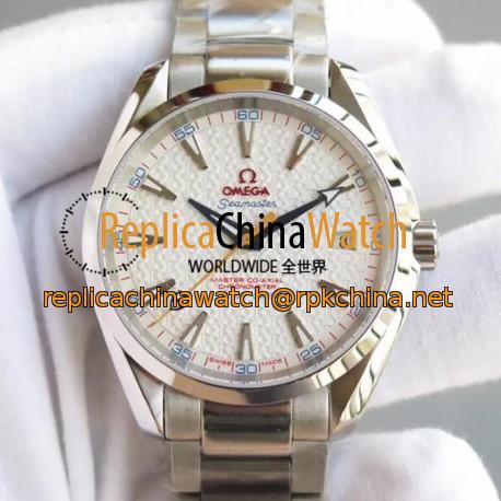 Replica Omega Aqua Terra "James Bond" 41MM Stainless Steel White Dial Swiss Movement 8507