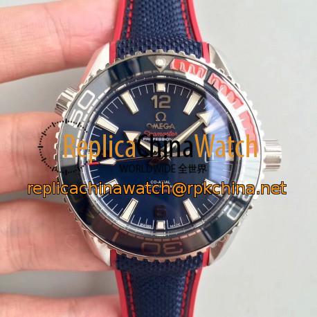 Replica Omega Seamaster Planet Ocean 600M Pyeongchang 2018 522.32.44.21.03.001 OM Stainless Steel Blue Dial Swiss 8900
