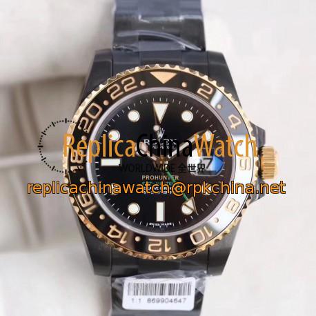 Replica Rolex GMT-Master II Prohunter 116713LN BP PVD Black Dial Swiss 2836-2