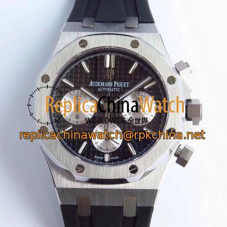 Replica Audemars Piguet Royal Oak Chronograph 26331 JH Stainless Steel Black Dial Swiss 7750