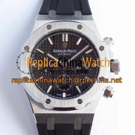 Replica Audemars Piguet Royal Oak Chronograph 26331 JH Stainless Steel Black Dial Swiss 7750