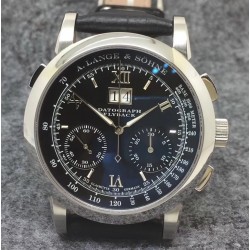 Replica A. Lange & Sohne Datograph Flyback BM Stainless Steel Black Dial Swiss Lemania