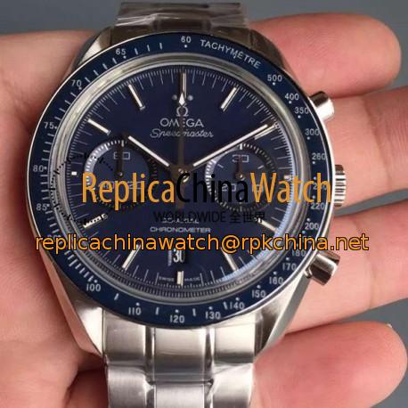 Replica Omega Speedmaster Professional Chronograph Stainless Steel Blue Dial Swiss 9300