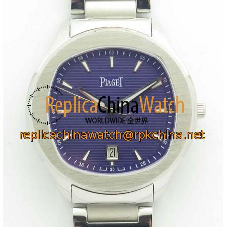 Replica Piaget Polo G0A41002 3A Stainless Steel Blue Dial Swiss 1110P