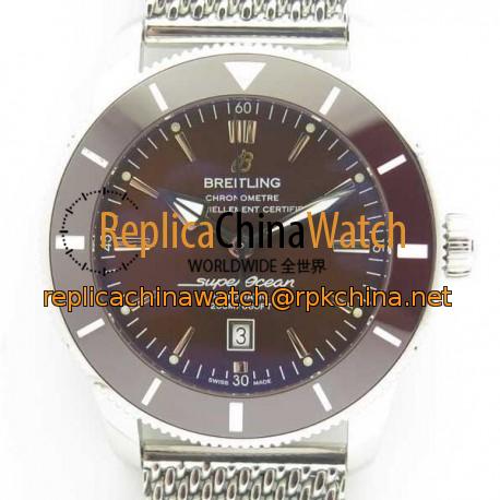 Replica Breitling Superocean Heritage II 46MM AB202033/Q618/152A N Stainless Steel Chocolate Dial Swiss 2824-2