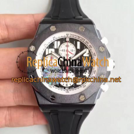 Replica Audemars Piguet Royal Oak Offshore Marcus Edition 26299SN/D010CA.01 JF V2 Black Ceramic Black Dial Swiss 7750