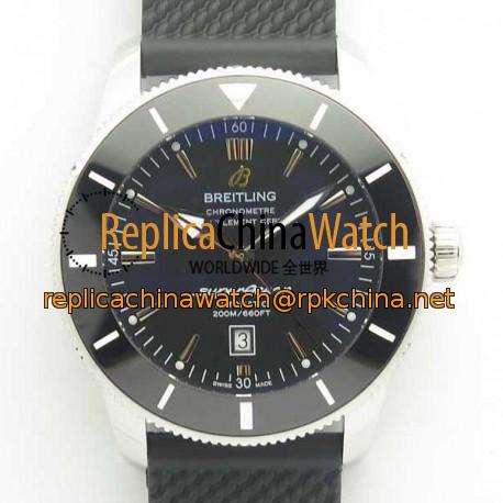 Replica Breitling Superocean Heritage II 46MM A1732024/B868-137S N Stainless Steel Black Dial Swiss 2824-2