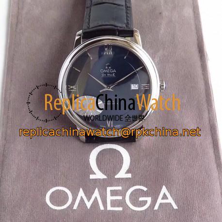 Replica Omega De Ville Prestige Co-Axial 39.5MM 424.13.40.20.03.001 MKS V4 Stainless Steel Blue Dial M9015