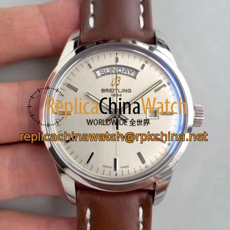 Replica Breitling Transocean Day & Date A4531012/G751/437X/A20BA.1 V7 Stainless Steel Silver Dial Swiis 2836-2