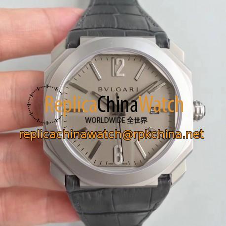 Replica Bvlgari Octo Solotempo 101964 JL Stainless Steel Grey Dial Swiss BVL193