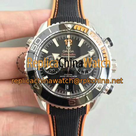Replica Omega Seamaster Planet Ocean 600M Chronograph 215.32.46.51.01.001 OM V2 Stainless Steel Black Dial Swiss 9900