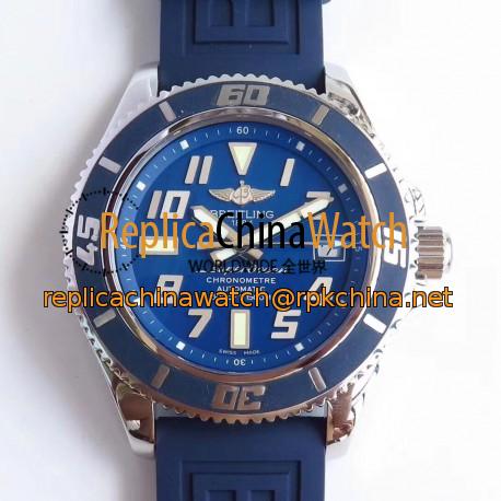 Replica Breitling Superocean 42 A173643B/C868 ZF Stainless Steel Blue Dial Swiss 2824-2