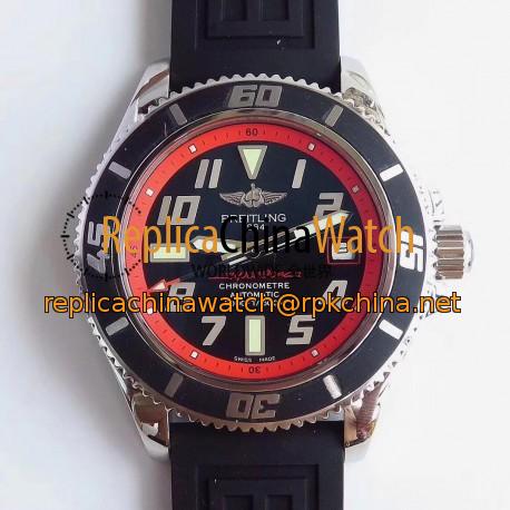 Replica Breitling Superocean 42 Abyss Red A1736402/BA31BKRD ZF Stainless Steel Black & Red Dial Swiss 2824-2