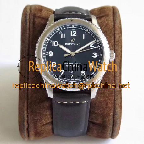Replica Breitling Navitimer 08 Automatic 41MM A17314101B1X1 ZF Stainless Steel Black Dial Swiss 2824-2