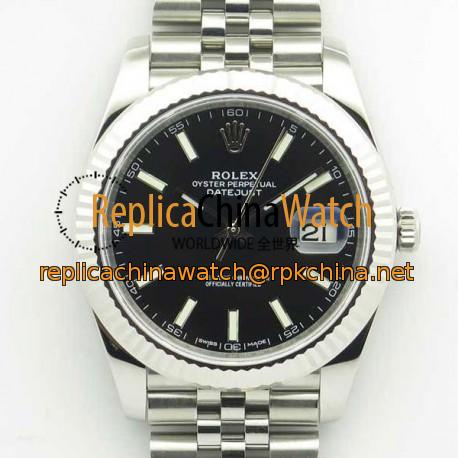 Replica Rolex Datejust II 126334 41MM N Stainless Steel Black Dial Swiss 3235