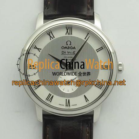Replica Omega De Ville Prestige Co-Axial Small Seconds 39MM 4813.30.01 TWF Stainless Steel Silver Dial M9015