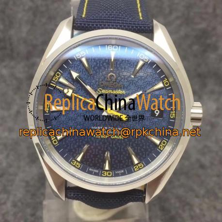 Replica Omega Seamaster Aqua Terra 150M James Bond 007 Spectre 231.10.42.21.03.004 VS Stainless Steel Blue Dial Swiss 8507