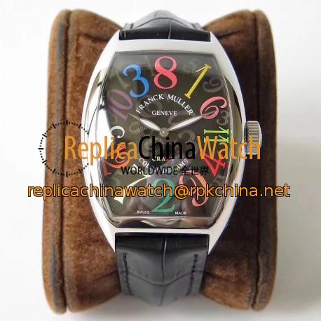 Replica Franck Muller Crazy Color Dreams FM 8880 CH COL DRM AB Stainless Steel Black Dial Swiss 2824-2