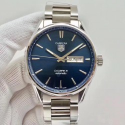 Replica Tag Heuer Carrera Calibre 5 Day-Date 41MM WAR201E.BA0723 N Stainless Steel Blue Dial Swiss 2836-2