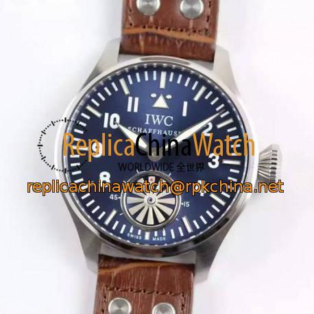 Replica IWC Big Pilot Markus Buhler IW5003 Stainless Steel Blue Dial Swiss 6498