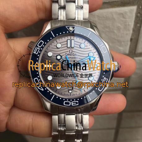 Replica Omega Seamaster Diver 300M 210.30.42.20.06.001 VS Stainless Steel Grey Dial Swiss 8800