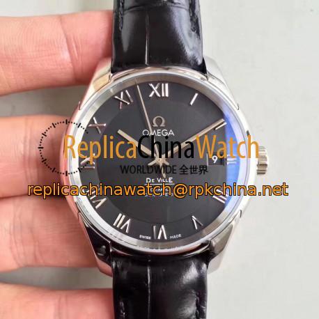 Replica Omega De Ville Co-Axial 41MM 431.13.41.21.01.001 3S Stainless Steel Black Dial Swiss 8500