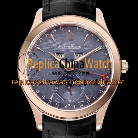 Replica Jaeger-LeCoultre Master Calendar 1552520 OM Rose Gold Anthracite Dial Swiss Caliber 866/1