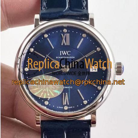 Replica IWC Portofino Automatic 37 IW458102 MK Stainless Steel Blue Dial M9015